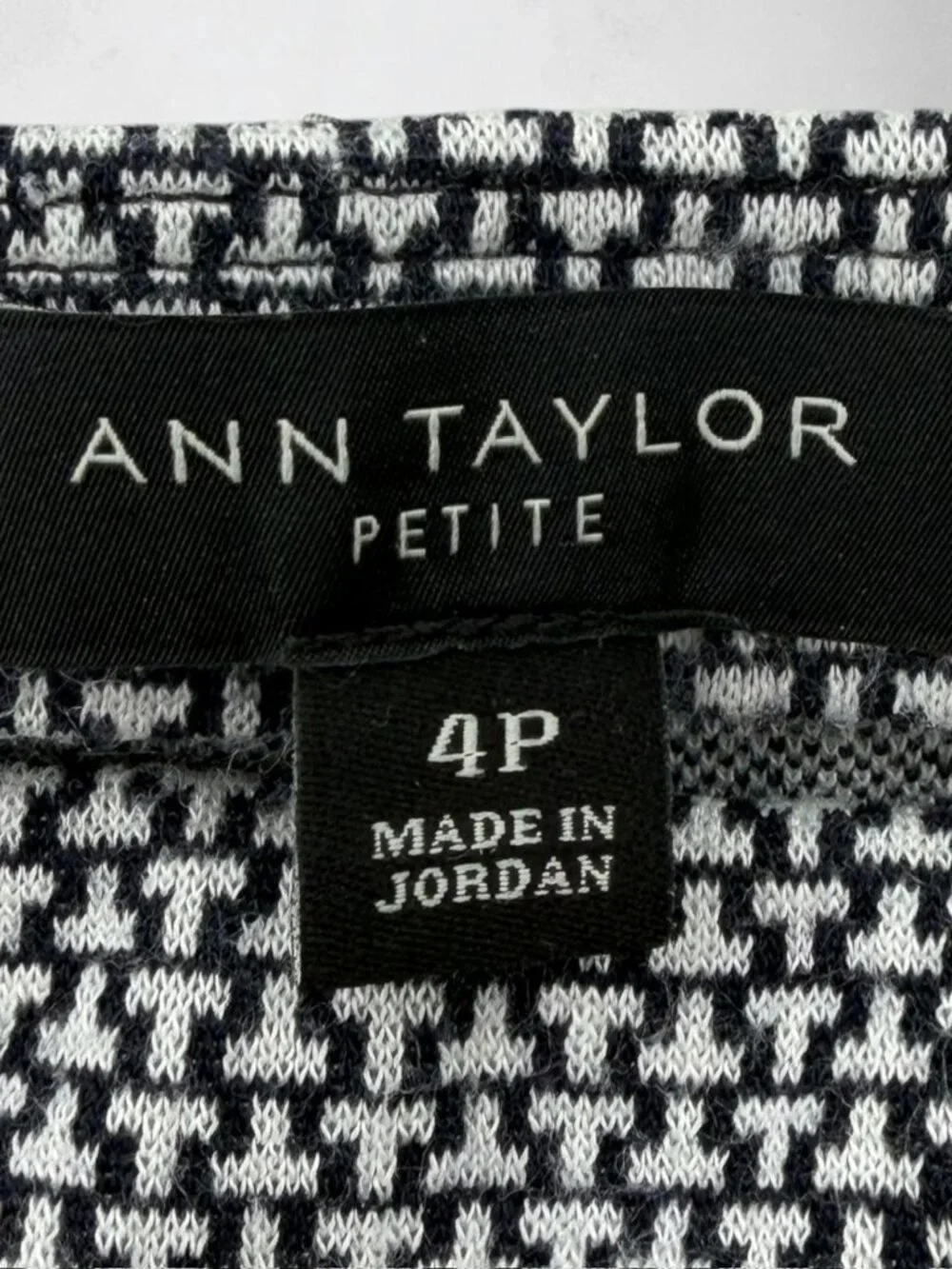 Ann Taylor Black & White Geo Texture Midi Skirt - Picture 2 of 5